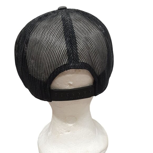 BMS Off-Road Trucker Hat Gray Black Richardson Style-168 Snapback Mesh Cap - Picture 4 of 6